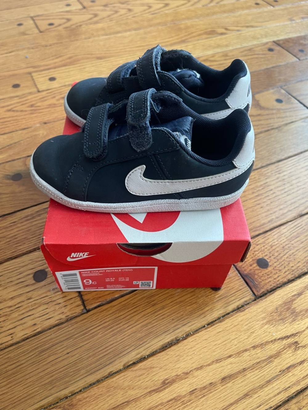 Nike Toddler (TDV) Court Royale NAVY WHITE (833537 400) All Day Sneaker